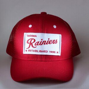 Tacoma Rainiers Hat Mens One Size Red MiLB Baseball Cap w/ White Patch
